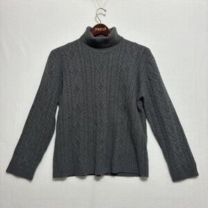 Ralph Lauren grey wool sweater vintage made in Hong Kong woman's size XL